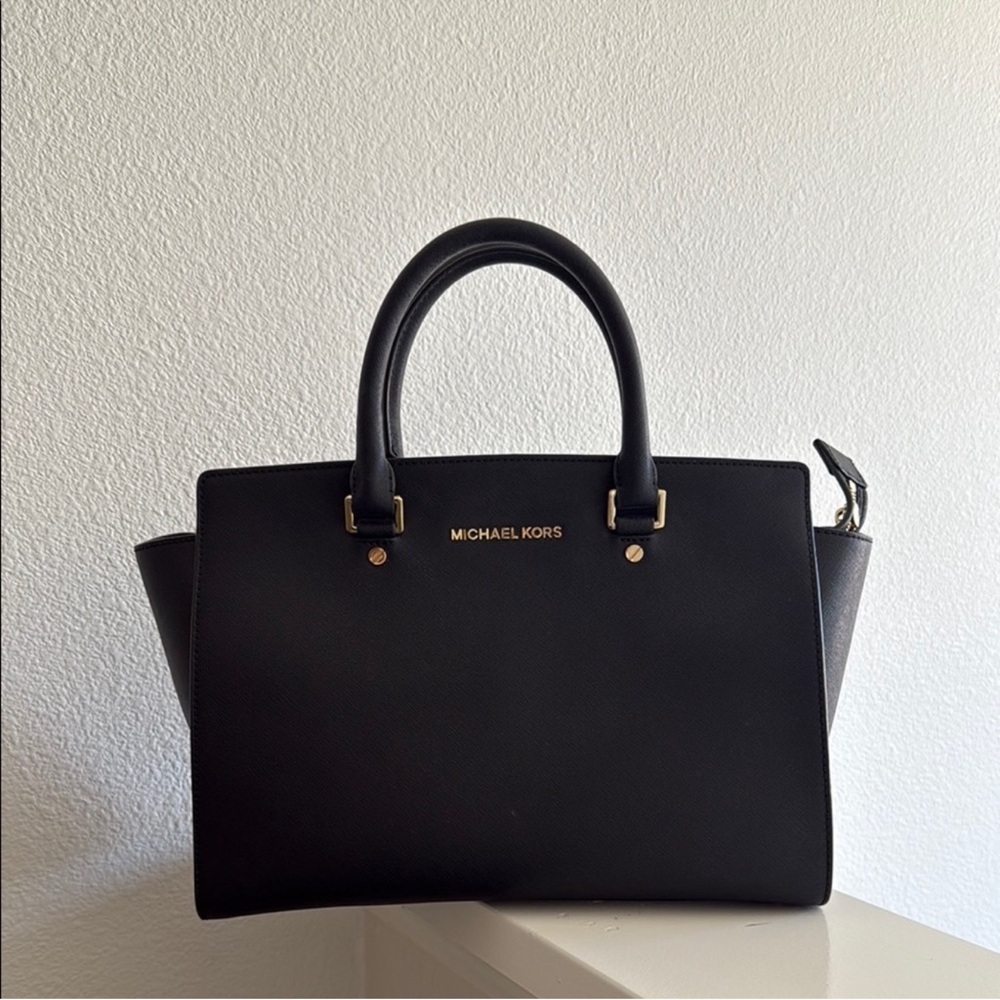 Michael Kors Black Satchel Bag